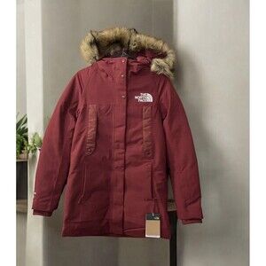 The North Face New Outer Boroughs 550-Down Parka Jacket Cordovan Women Sz XS NWT